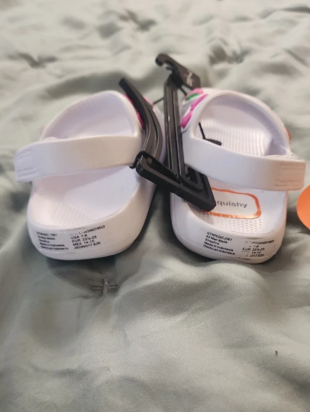 wonder nation White Kids Strawberry & Flower Clog Sandals